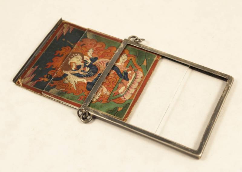 NIS71d-Yama mongolian painting Mongolian miniature painting