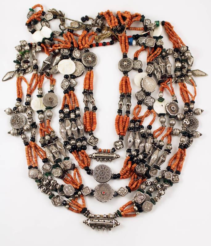 Tajik coral necklaces