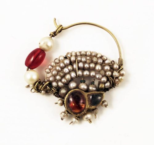 Gold indian nose ring