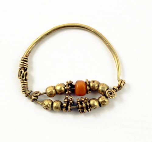 Central Asian gold nose ring
