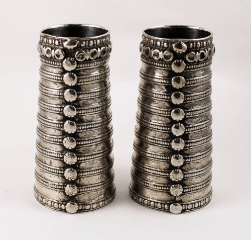 Long Rajasthan silver bracelets